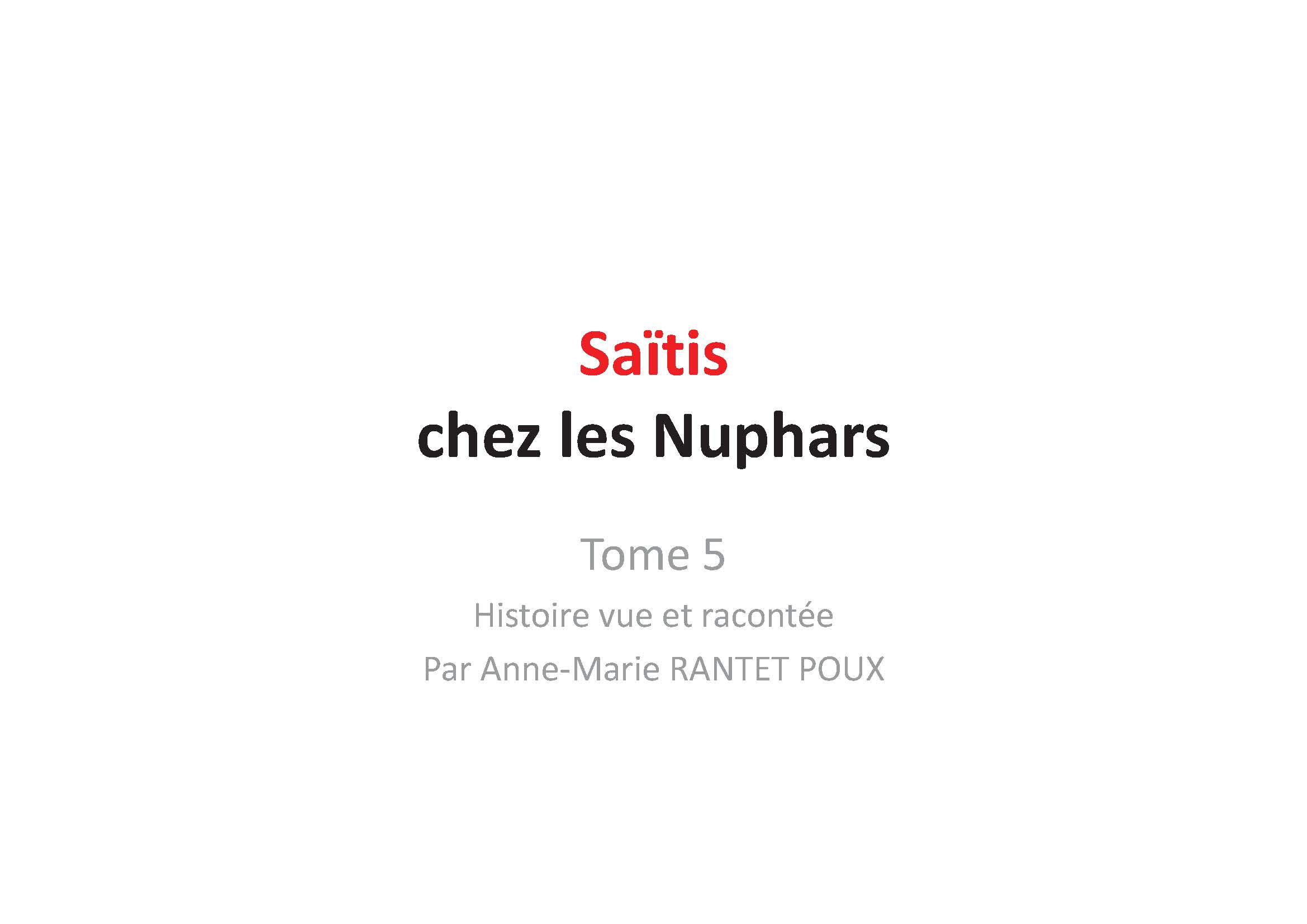 Saitis et les nympheas
